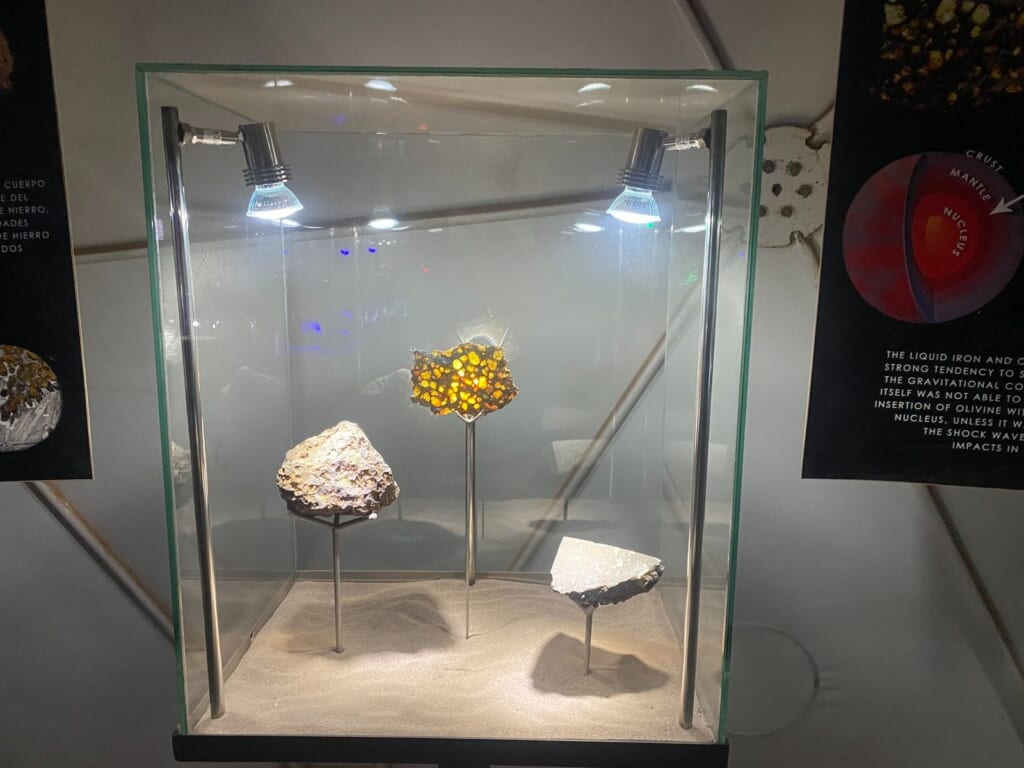 隕石博物館の展示