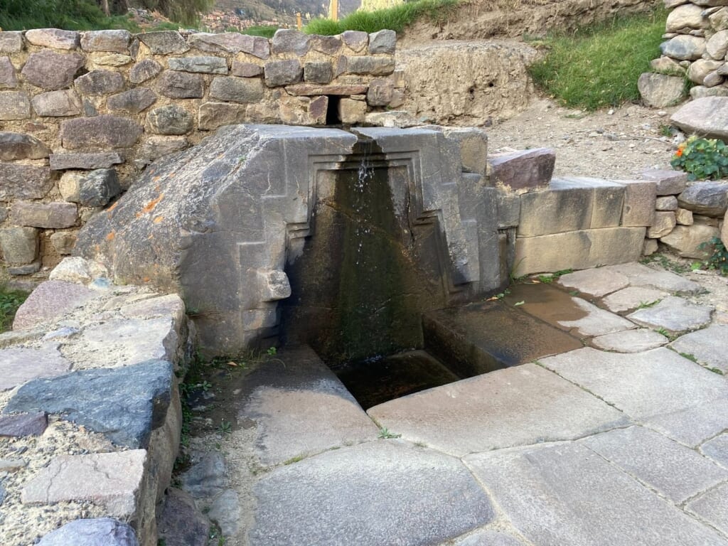 オリャンタイタンボ遺跡の水場