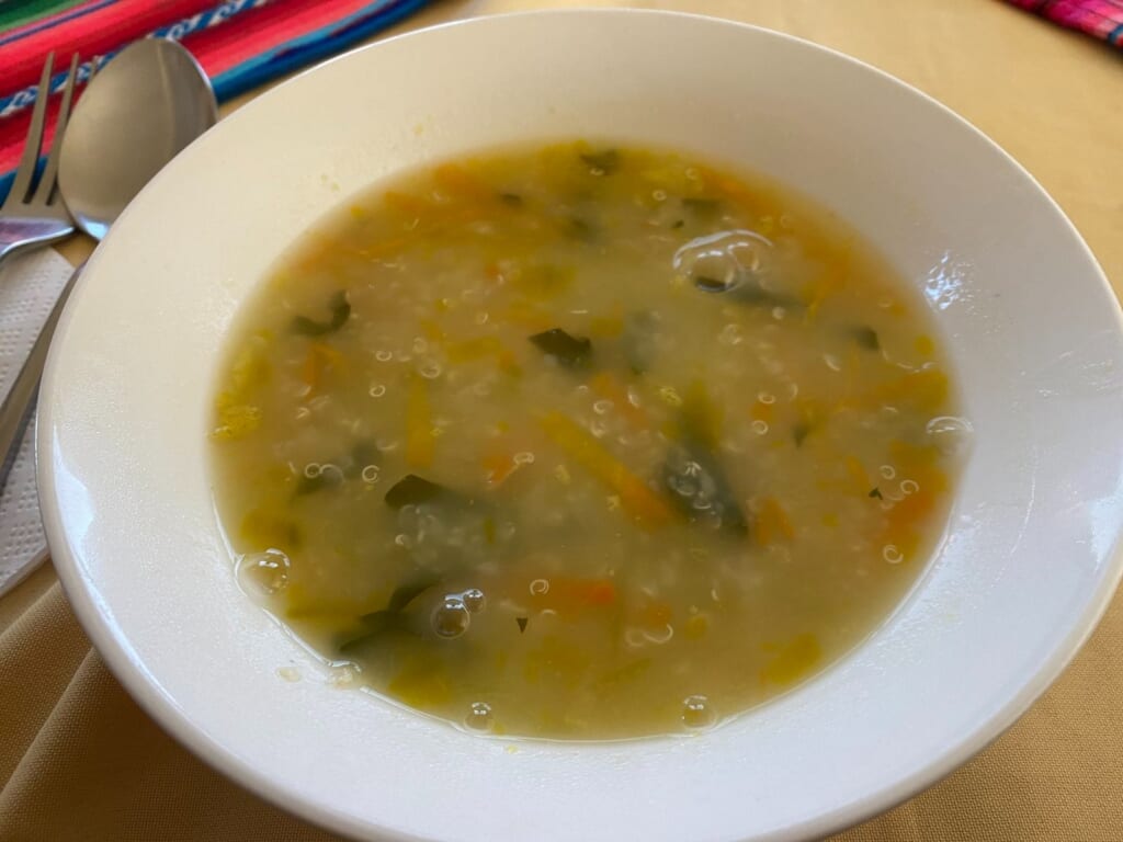 ティワナクで食べたスープ
